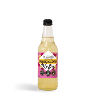 the good seed sparkling organic water kefir passionfruit